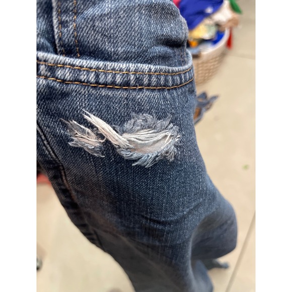 Carhartt Relaxed Fit Men's Blue Denim Jeans 32x32 Workwear Distressed - Picture 4 of 4